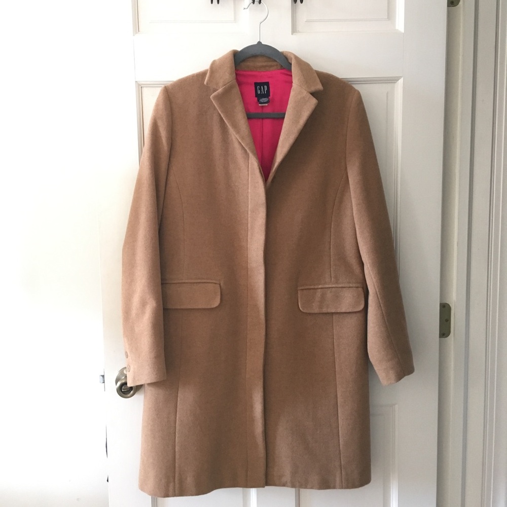 GAP Wool Cashmere Camel Topcoat